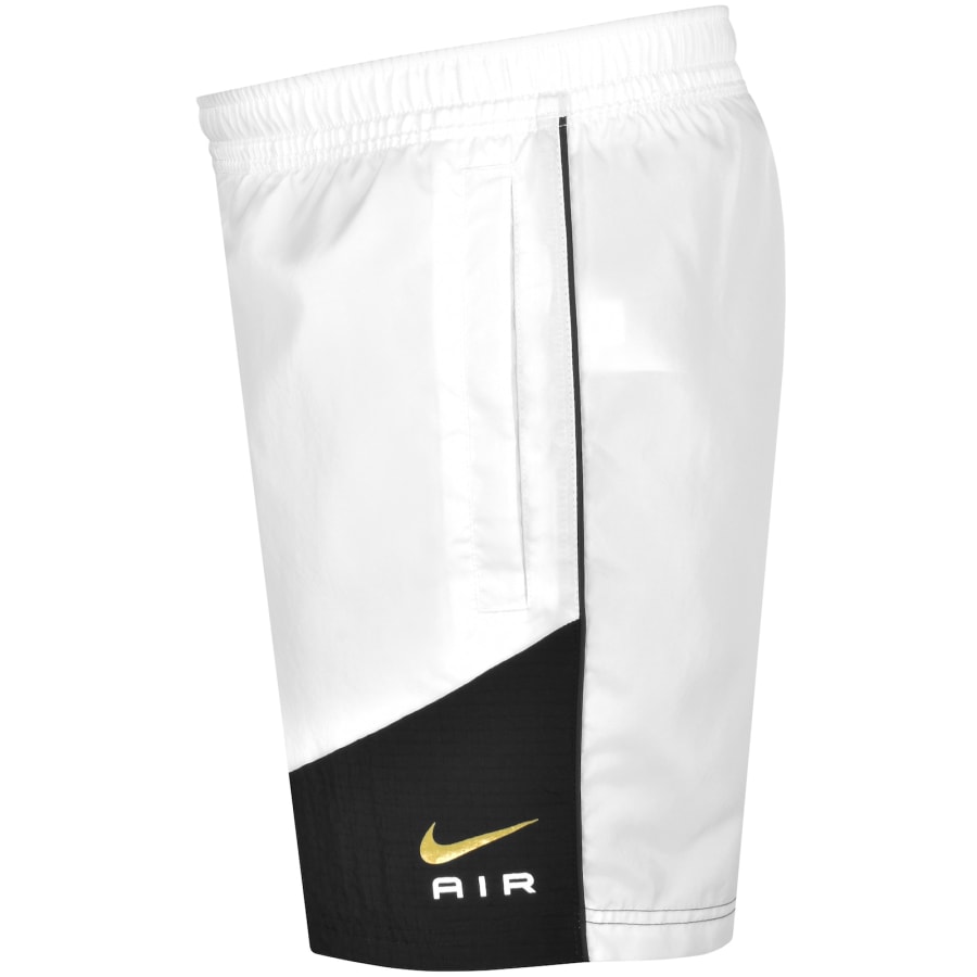 White and gold nike shorts outlet